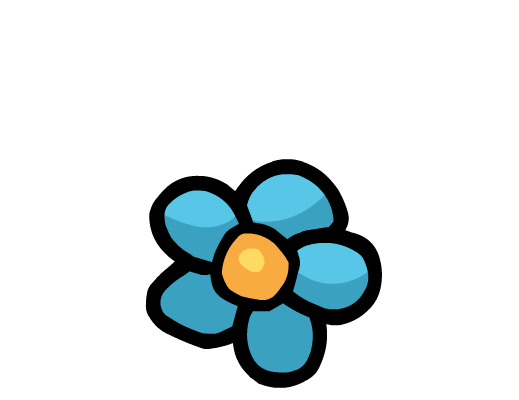 ShooterPals Launch Collection Item #39: Blue Flower Hat (Character Skin)